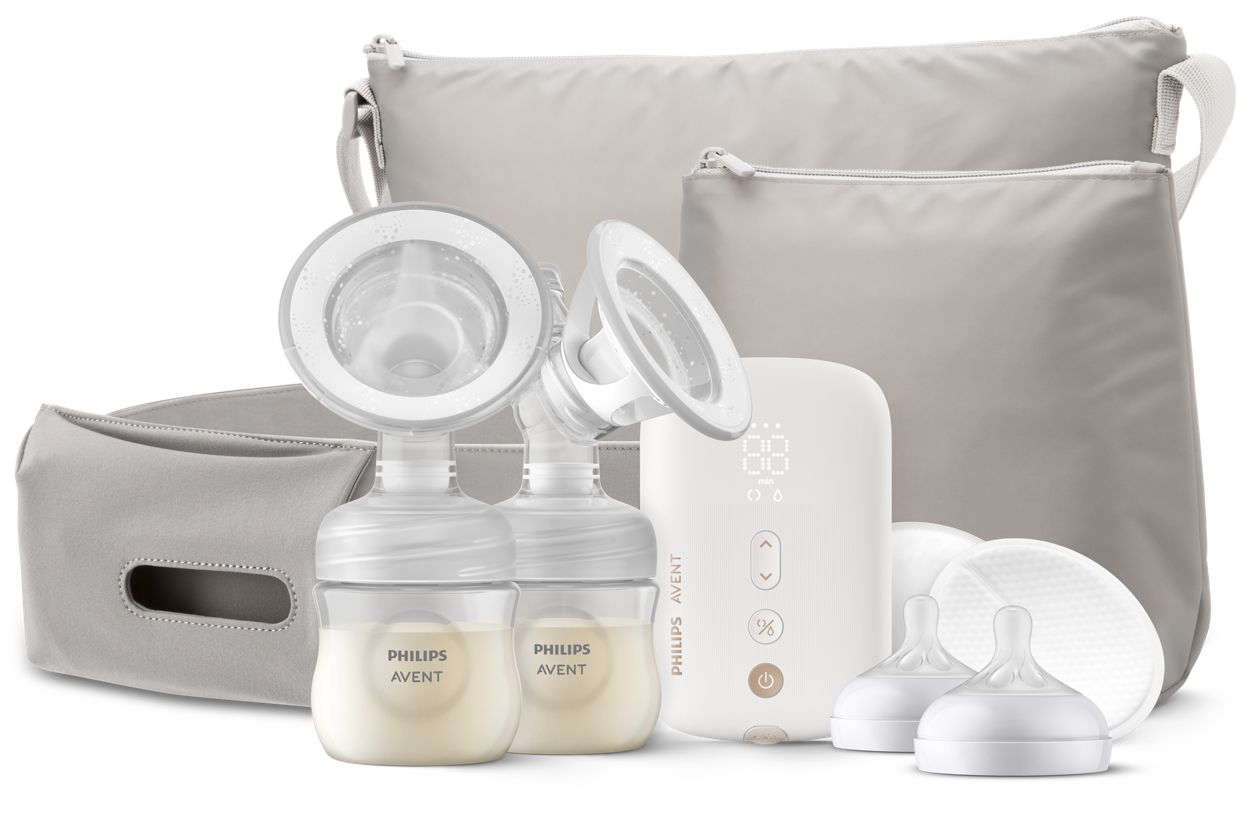 Philips Avent Double Electric Premium Breast Pump, with Natural Motion  Technology, SCF394/62 