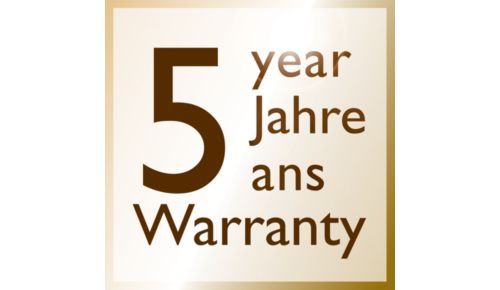* 2 Jahre Garantie plus 3 weitere Jahre bei Online-Registrierung