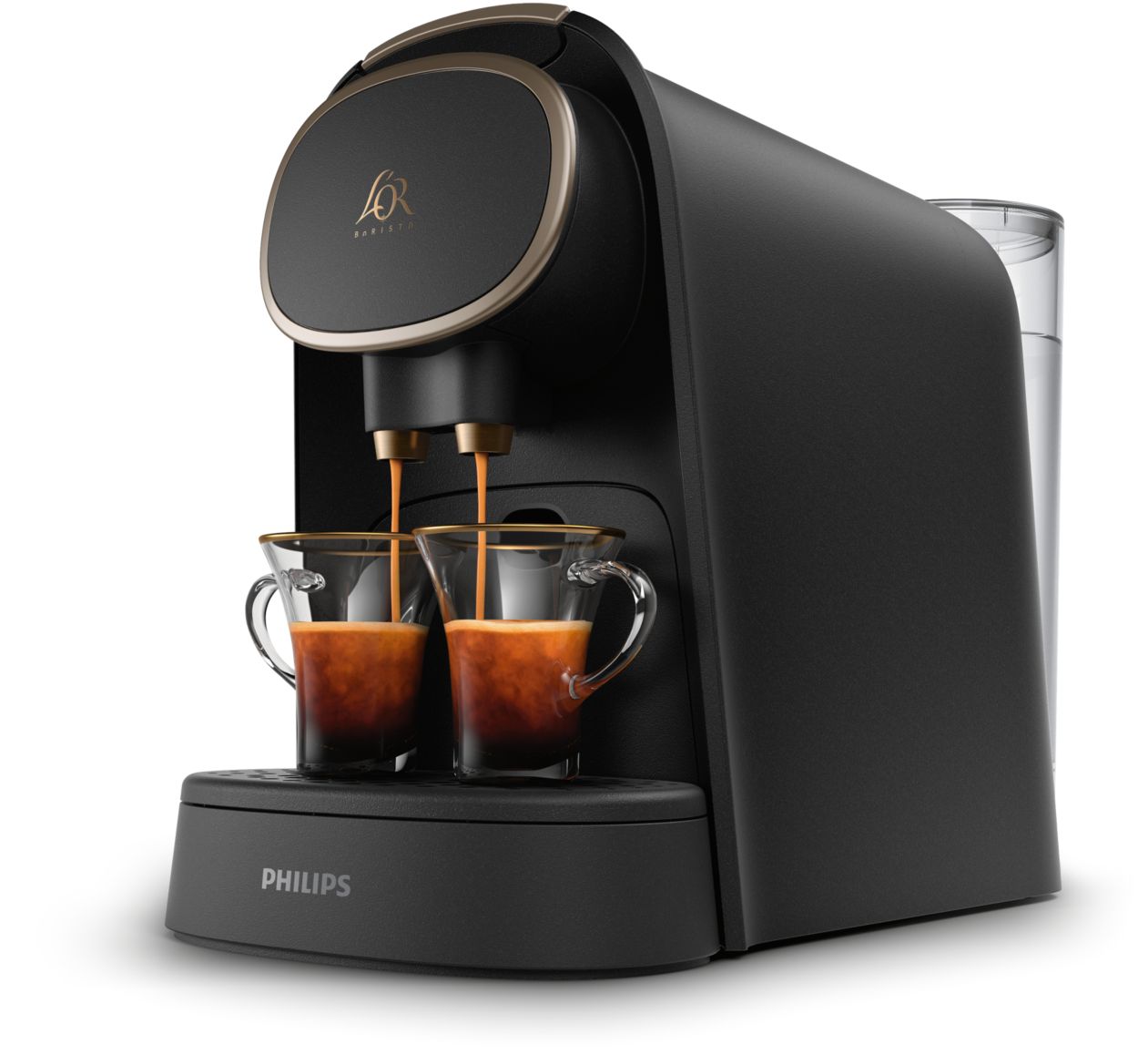 L'OR Barista System Coffee and Espresso Machine Combo by Philips, Black