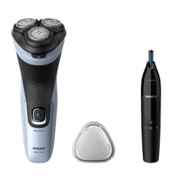 Shaver 3000X Series Máquina de barbear elétrica a húmido e a seco