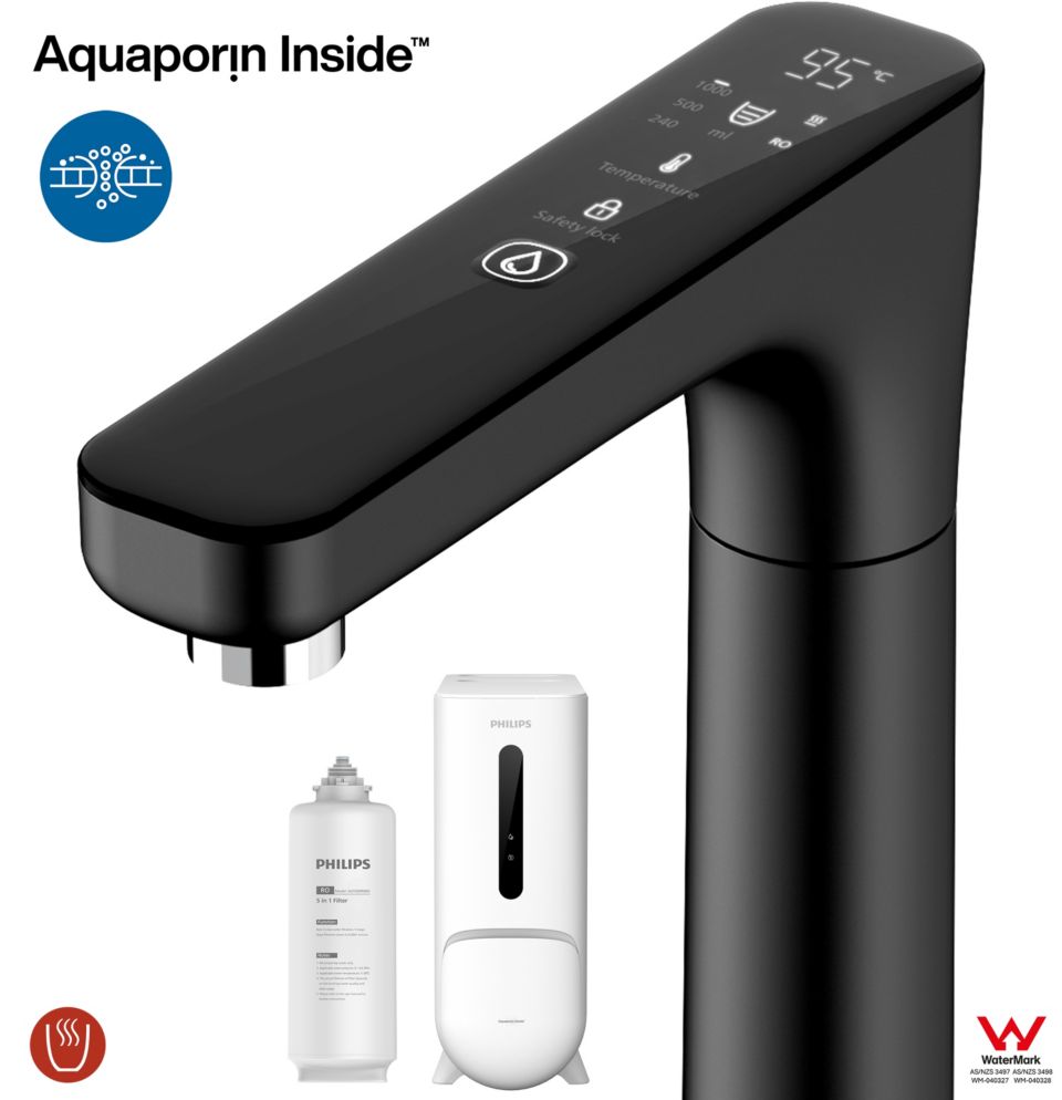 Pure tasting water, from ambient to piping hot