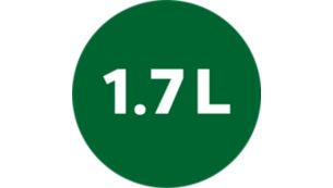 1.7L water capacity