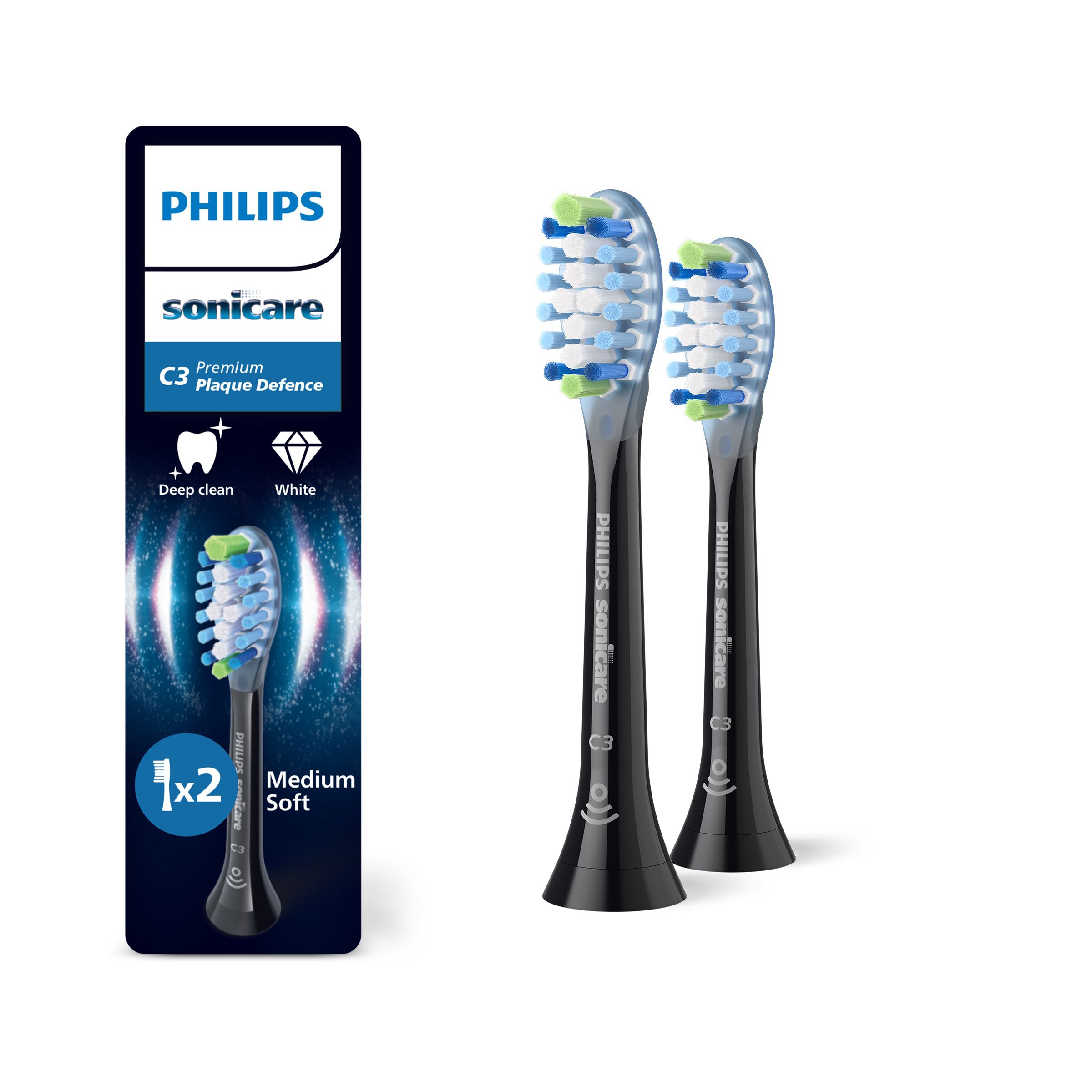 Sonicare Philips Premium Plaque Defence - Balení 2 ks Hlavic Kartáčku - HX9042/88