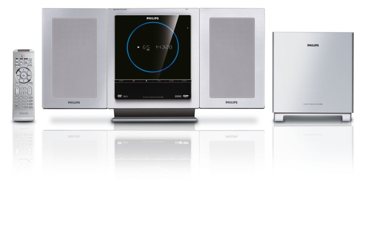 Superslank home cinema-systeem met HDMI1080i video upscaling