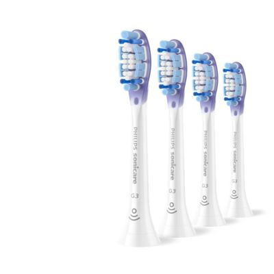 Philips Sonicare Premium GumCare G3 – Opzetborstels voor Elektrische Tandenborstel – Wit – Verpakking van 4 - Gevoelig tandvlees - HX9054/87
