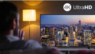 Téléviseur DEL 4K lumineux avec images HDR éclatantes