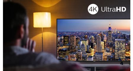 Bright 4K LED TV with vibrant HDR picture