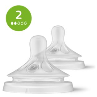 Avent Natural Response Baby Bottle Flow 2 Teats