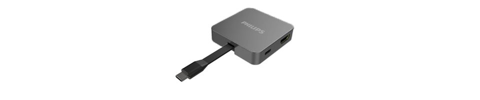 USB-C 集线器扩展到 4 端口迷你集线器