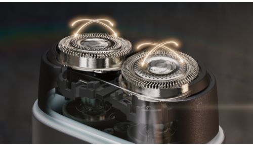 Sigue los contornos de la cara para un afeitado cómodo