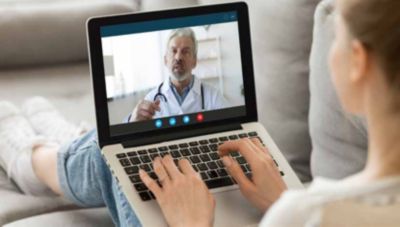 A patient has a telehealth visit. 