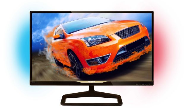 Brilliance LCD monitor with Ambiglow