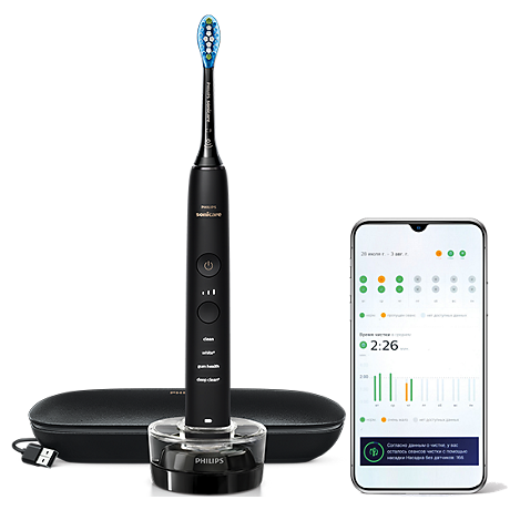 HX9911/39 Philips Sonicare DiamondClean 9000 Sonic electric toothbrush with accessories