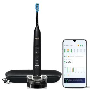 DiamondClean 9000 Sonic electric toothbrush with accessories - Black