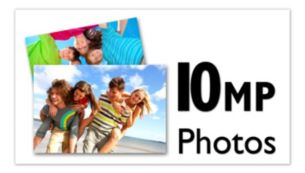 Auflösung von bis zu 10 MP für qualitativ hochwertige Fotos