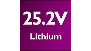 Krachtige lithiumbatterijen van 25,2 V voor snel opladen