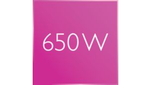 650 W pour des résultats exceptionnels