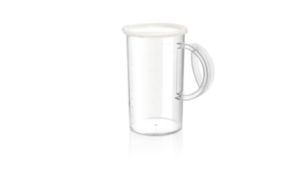 1.0L beaker with lid keeps smoothies and batters fresh