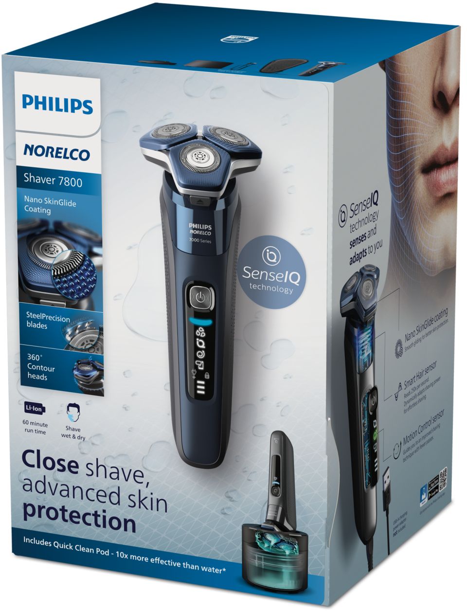 Shaver series 7000 Wet & Dry electric shaver S7885/85 | Norelco