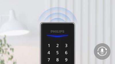 Voice guide assists with setting up your lock