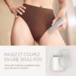 Rasage précis. Même dans les zones difficiles d'accès.