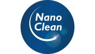 NanoClean technology minimizes dust cloud on emptying