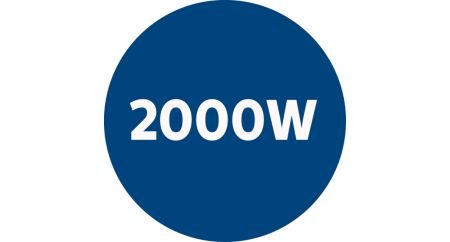 Мотор мощностью 2000 Вт, обеспечивающий мощность всасывания 450 Вт