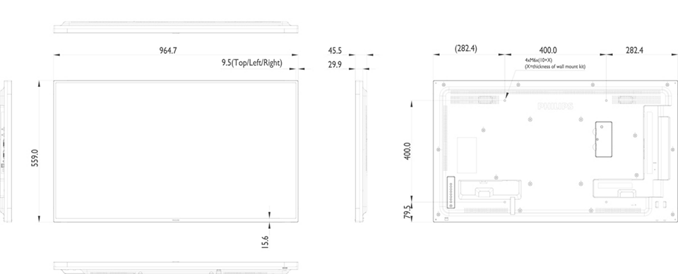 Signage Solutions D-Line Display 43BDL4050D/00 | Philips Signage Solutions D-Line Display 43BDL4050D/00 | Philips