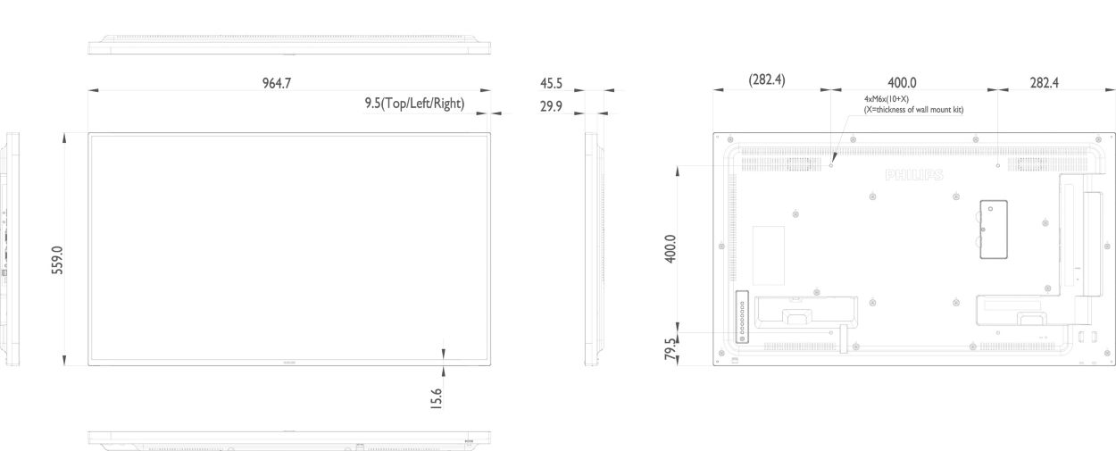 Signage Solutions D-Line Display 43BDL4050D/00 | Philips