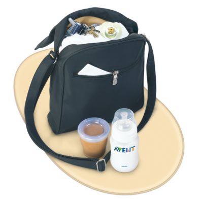 Full-size, removable nappy changing mat