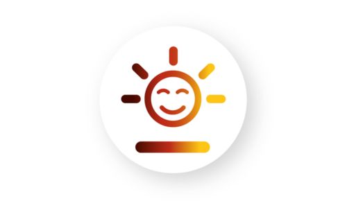 Farbige Sonnenaufgangssimulation weckt Sie auf natürliche Weise