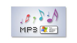Plays MP3/WM-CD, CD, CD-R & CD-RW