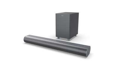 Compact soundbar with subwoofer