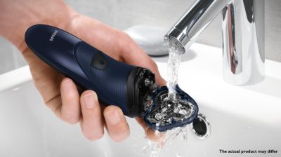クイックリンスシステム搭載、水洗い可能なシェーバー