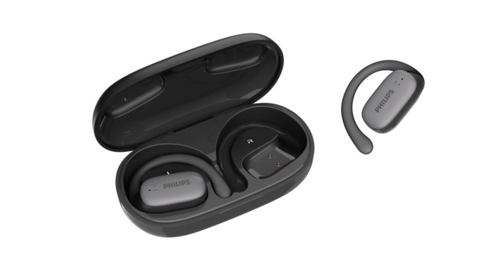 オープンイヤーワイヤレススポーツヘッドホン TAT3708BK/11 | Philips