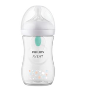 Avent Natural Response Biberón AirFree 260ml, deco estrellas, tetina T3