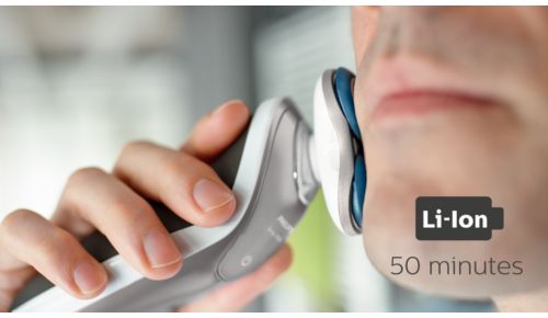 50 Minuten kabellos rasieren