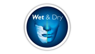 Comfortable shaving - wet or dry