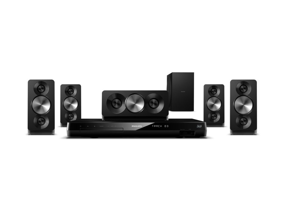 Parlantes de cine en casa con sonido Surround de 5.1 canales y 600