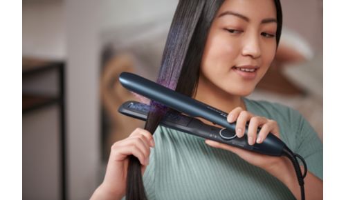 Cuidado iónico para un cabello brillante y sin encrespado