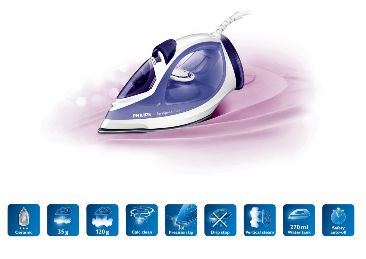 Philips easy speed store plus iron