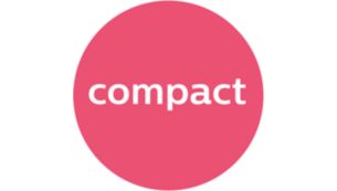 Compact design for easy handling