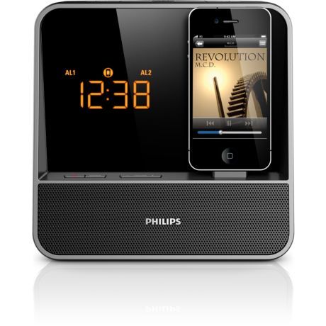 AJ5350D/12  Radio reloj despertador para iPod/iPhone