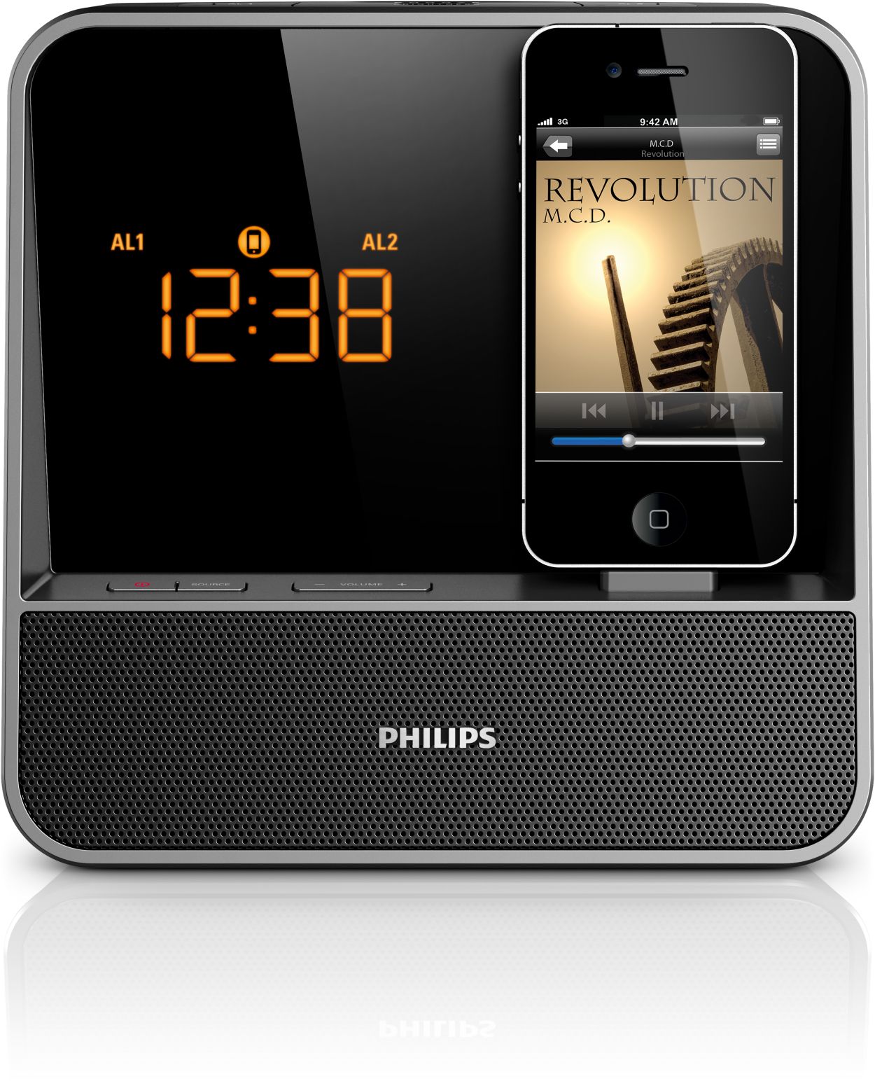 Philips AJ300D, altavoces, radio, despertador y dock para el iPod