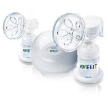 Twin electronic breast pump