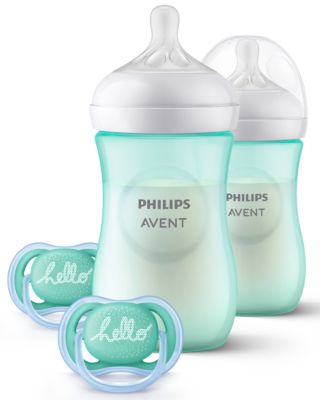 Philips AVENT Natural Baby Bottle Gift Set - 4 Sizes With Natural Response Nipples & Pacifiers