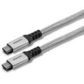 Premium braided USB-C cable aluminum connector