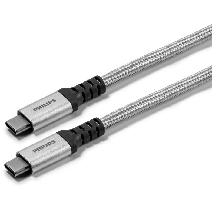 Premium braided USB-C cable aluminum connector