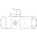 Disposable Fixed Exhalation Port (DEP) with Cap Single-use Exhalation Port