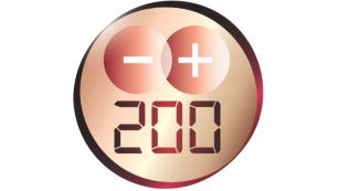 Maksymalna temperatura 200°C zapewnia doskonałe efekty modelowania